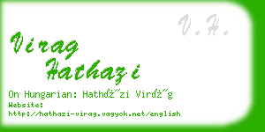 virag hathazi business card